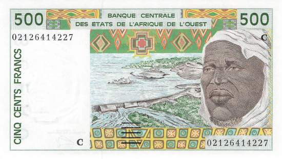 Burkina Faso p310Cm 500 Francs 2002